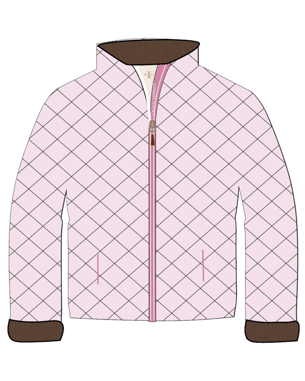 2026 Kids Hi-Gloss Ballerina Pink Puffer Jacket