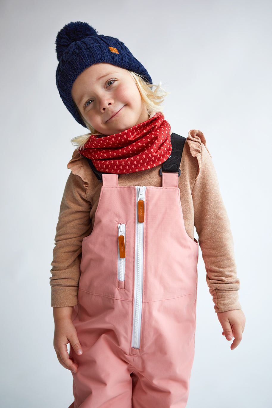 Classic Cable Knit Pom Pom Hat in Navy