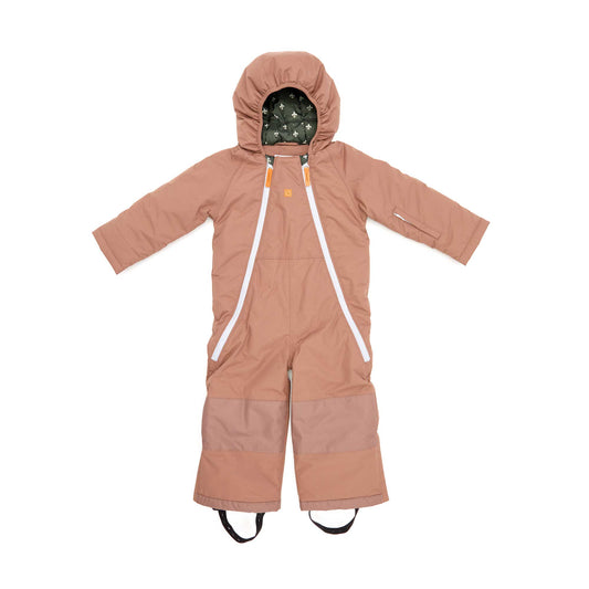 Fleur De Lis Snowsuit in Cocoa Brown