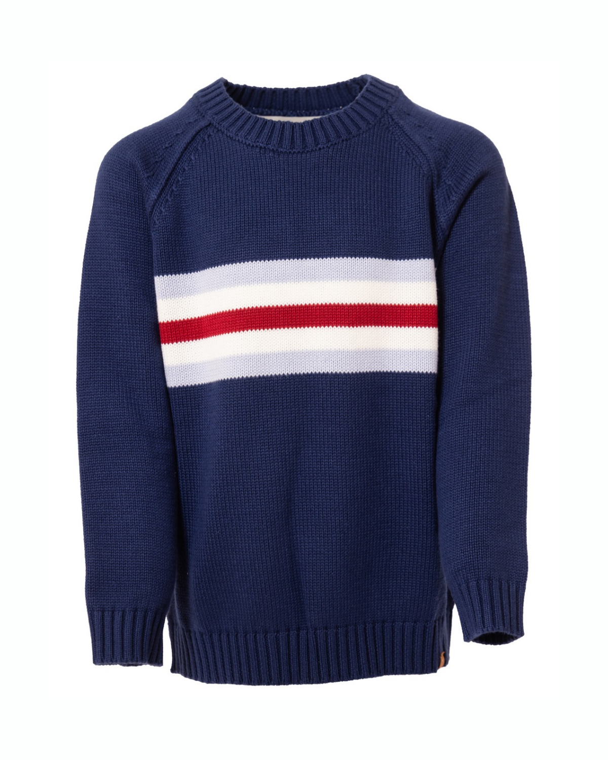 Kids Alpine Stripe Sweater in Navy Blue