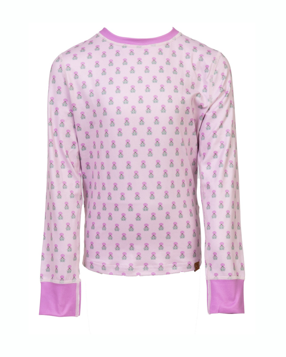 Kids Base Layer Set in Pink Marigold