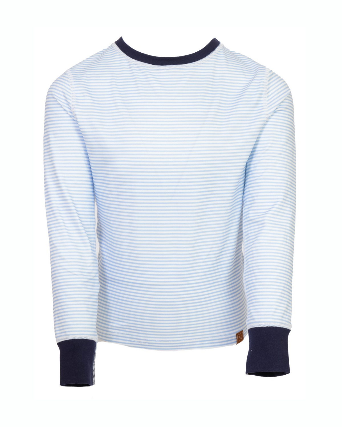 Kids Base Layer Set in Sky Blue Stripes