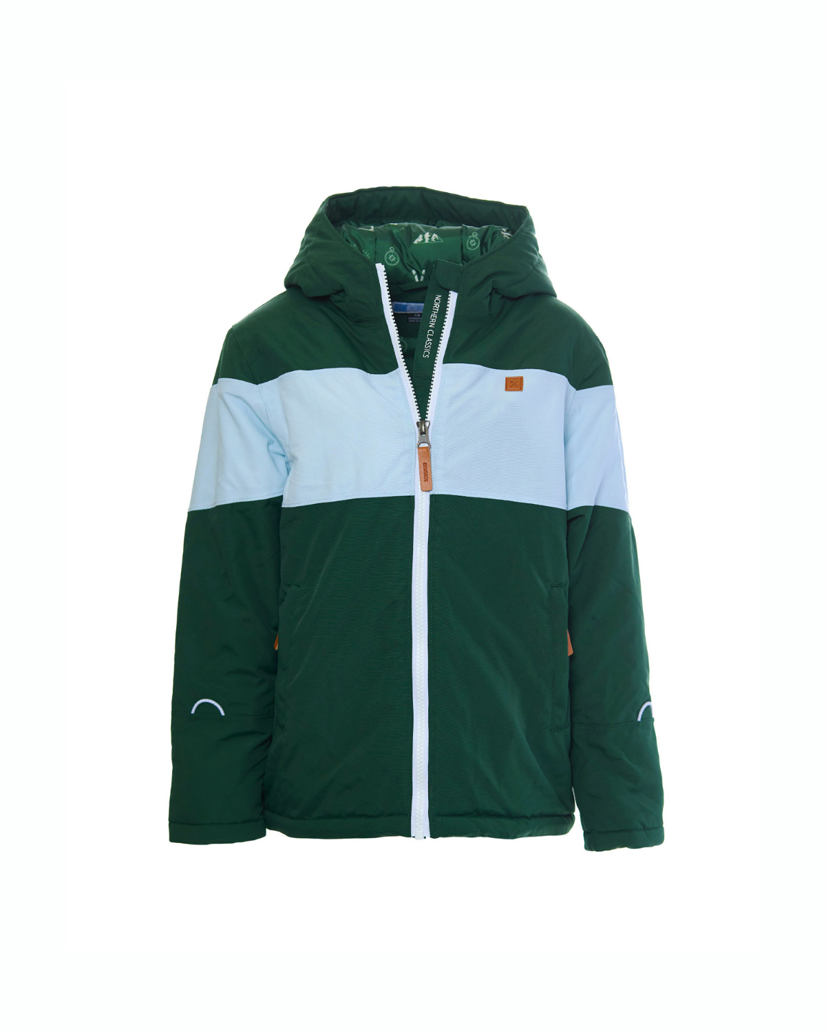Kids Winter Coat in Ivy Green