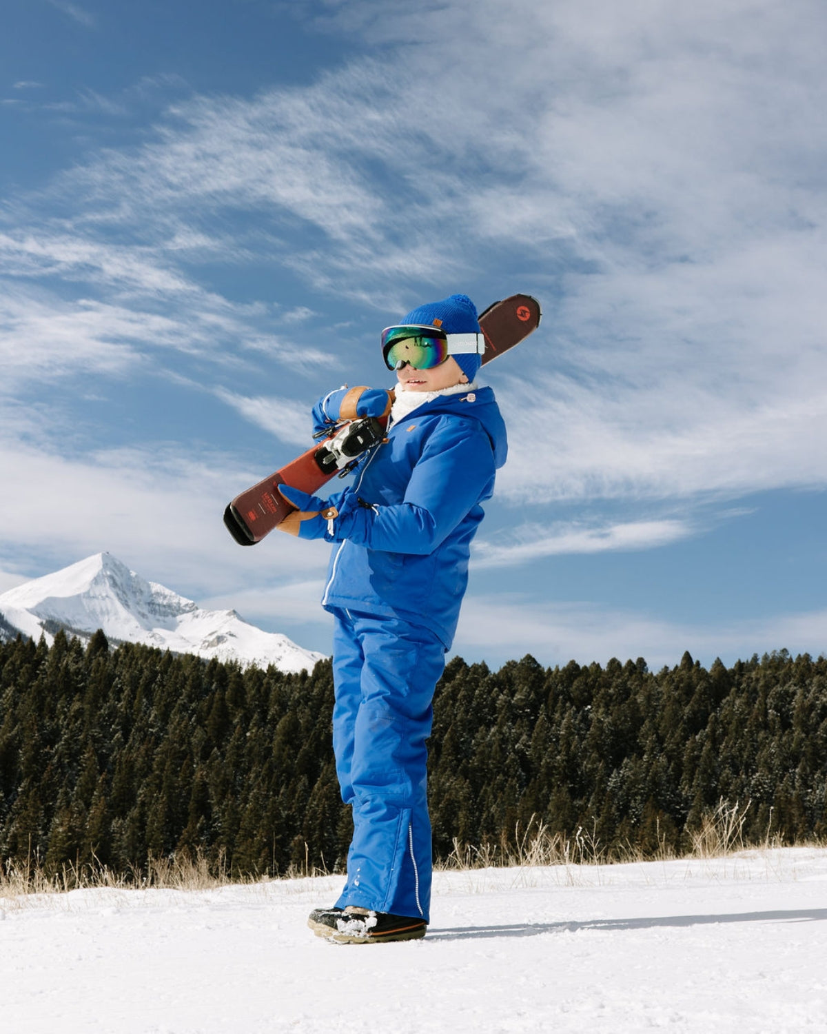 Kids Winter Coat in Varsity Blue