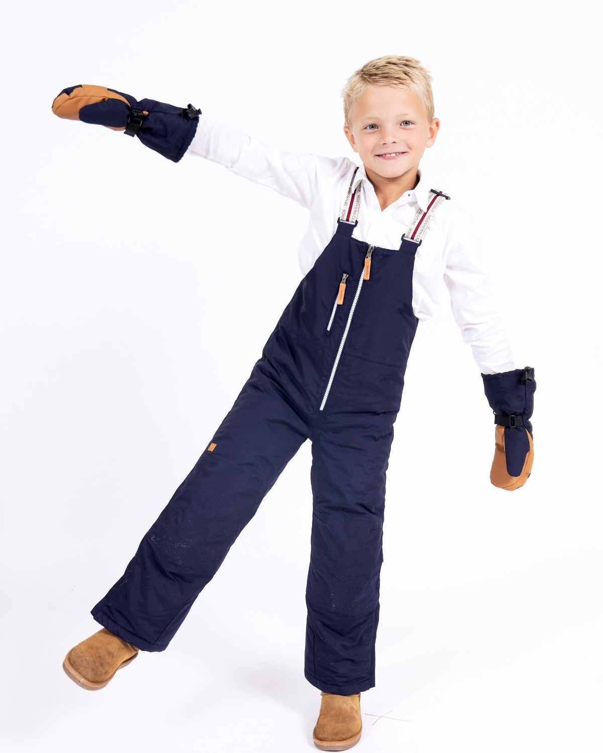 Kids Waterproof Mitten in Navy Blue