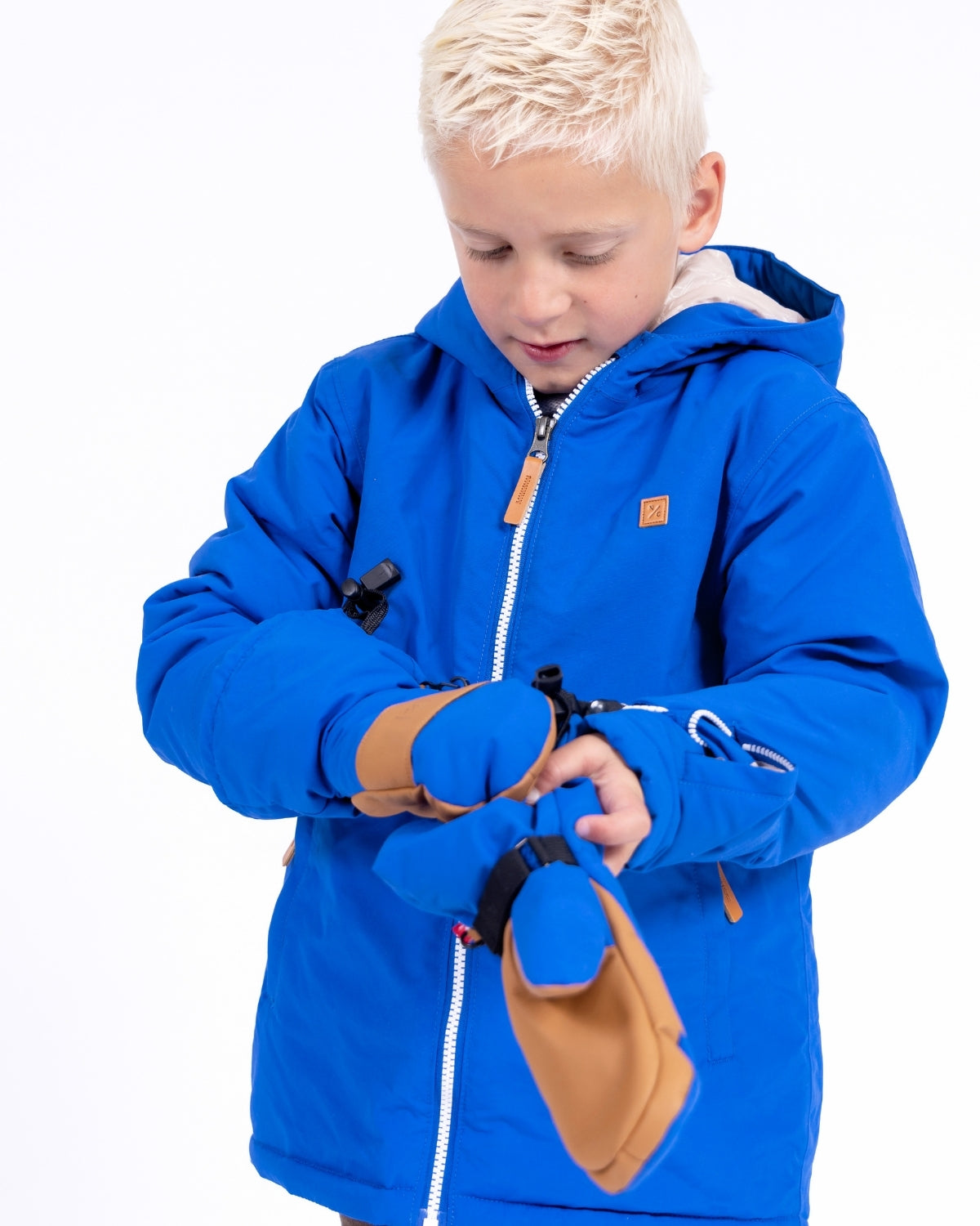 Kids Waterproof Mitten in Varsity Blue