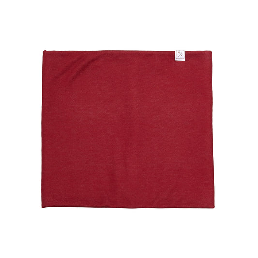 Kids and women's red fleece neck warmer for boys and girls, made with soft, breathable fabric to keep necks warm during outdoor play, skiing, and winter snow activities