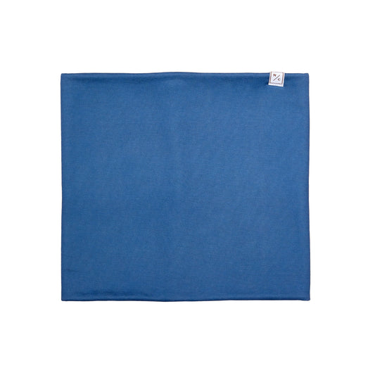 Kids and women's blue fleece neck warmer for boys and girls, made with soft, breathable fabric to keep necks warm during outdoor play, skiing, and winter snow activities