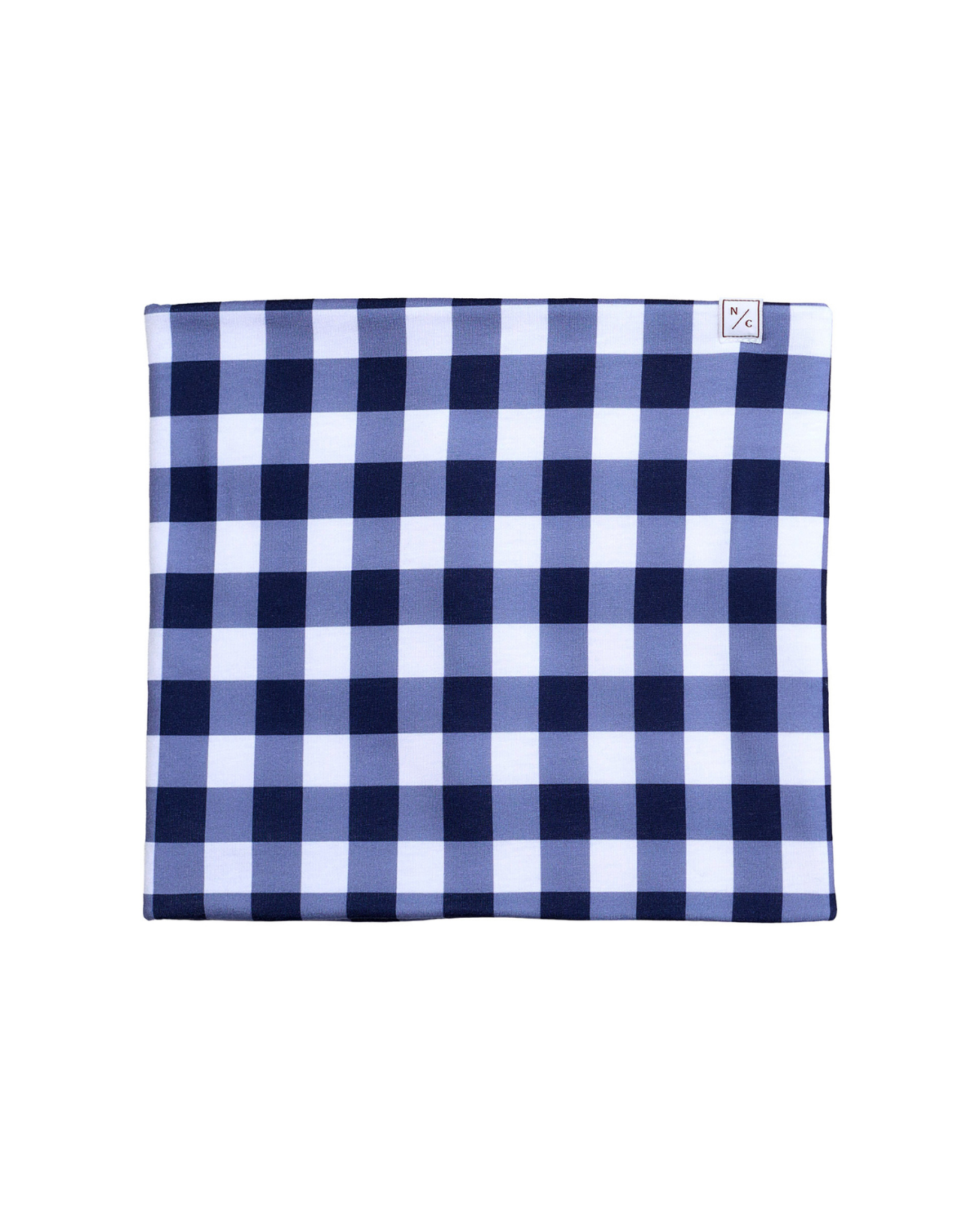 Neck Warmer in Navy Gingham