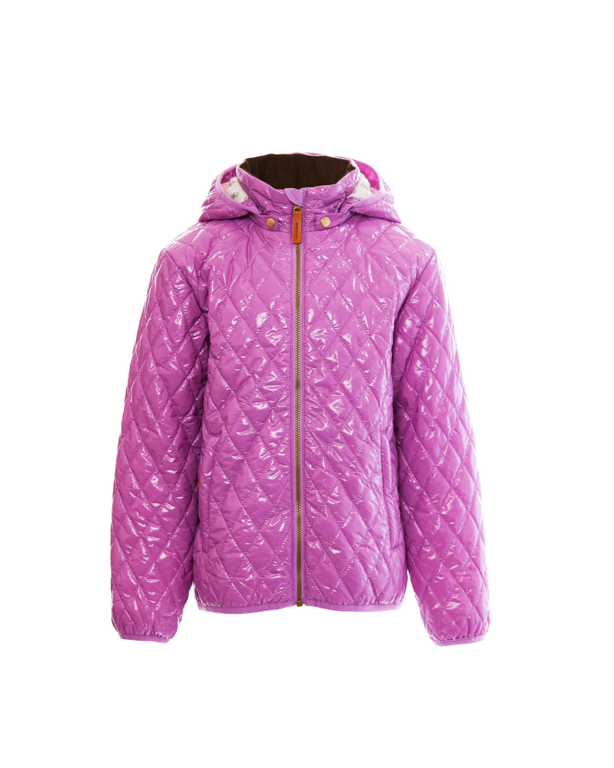 Kids Puffer Jacket in Hi-Gloss Pink Lavender