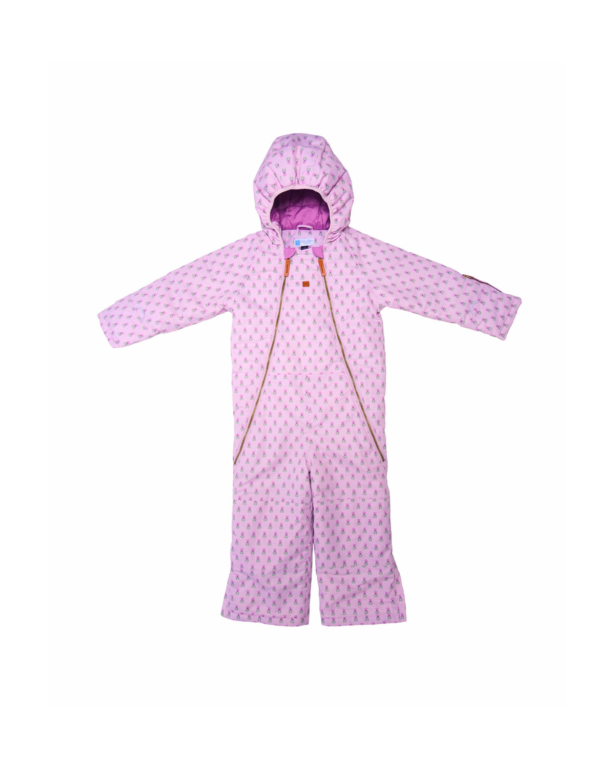 Kids Snowsuit in Pink Marigold